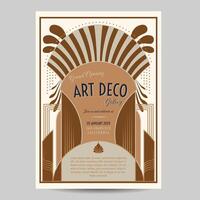 arte deco vintage folheto ilustração vetor