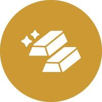 ícone de vetor de barras de ouro