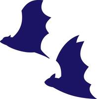 morcegos ícones conjunto silhueta Preto vetor