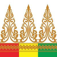 tradicional batik padronizar vetor ilustração.