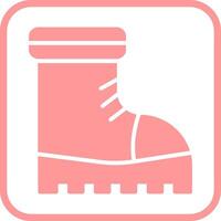 ícone de vetor de botas de neve