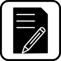 ícone de vetor de edição de documento