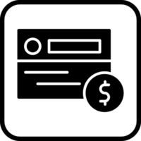 ícone de vetor de pagamento com cartão
