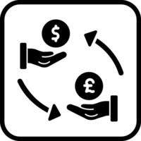ícone de vetor de dólar para libra