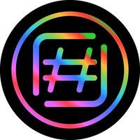 ícone de vetor de hashtag