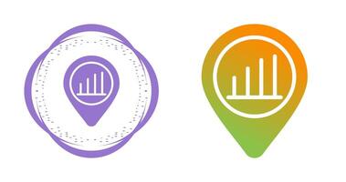 localização analytics vetor ícone