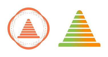 ícone de vetor de cone de trânsito