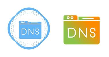 domínio dns gestão vetor ícone