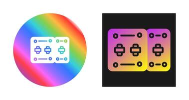 o circuito disjuntor vetor ícone