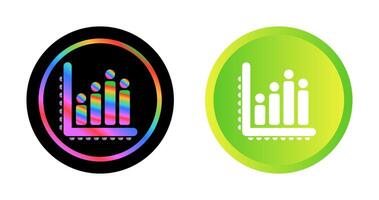 ícone de vetor de gráfico de barras