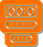 ícone de vetor de medidor elétrico