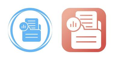 documento analytics vetor ícone
