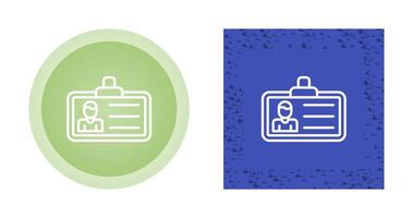 ícone de vetor de cartão de identificação