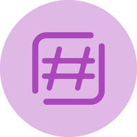 ícone de vetor de hashtag