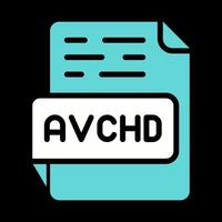 avchd vetor ícone