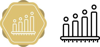 ícone de vetor de gráfico de barras