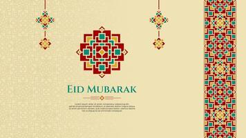 oriental cumprimento Projeto para cultura ou islâmico tema, especialmente para Ramadã ou eid Mubarak vetor