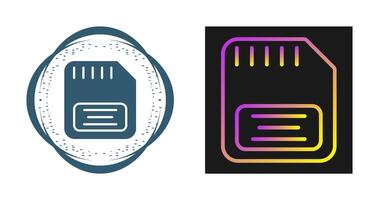 ícone de vetor de cartão de memória