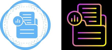documento analytics vetor ícone
