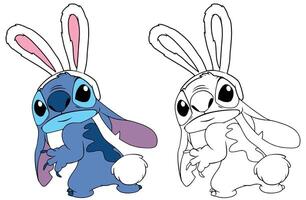 lilo e ponto personagens, ponto Disney vetor