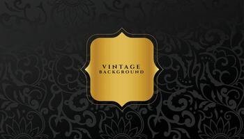 decoração vintage floral textura fundo com dourado toque vetor