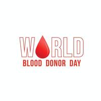 mundo sangue doador dia poster Projeto vetor