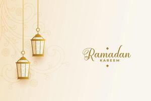 pacífico bênçãos do Ramadã kareem cartão Projeto vetor