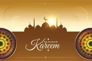 Ramadã kareem islâmico muçulmano eid festival fundo vetor