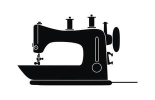de costura máquina vetor ilustração, de costura logotipo ateliê, manual costurar, de costura máquina silhueta ícone,