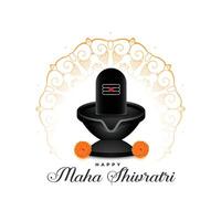 lindo feliz maha Shivratri religioso fundo Projeto vetor