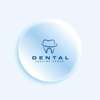 criativo dental Cuidado dente logotipo placa modelo vetor