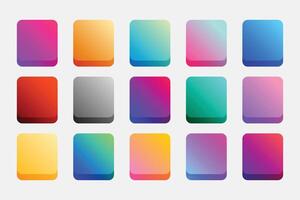 conjunto do colorida gradiente paleta pano de fundo para ui ux aplicativo vetor