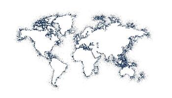 abstrato mundo mapa isolado em branco fundo vetor