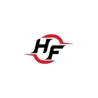 hf inicial esport ou jogos equipe inspirado conceito Ideias vetor