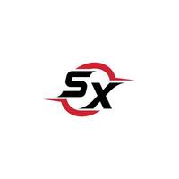 sx inicial esport ou jogos equipe inspirado conceito Ideias vetor