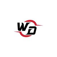 wd inicial esport ou jogos equipe inspirado conceito Ideias vetor