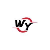 wy inicial esport ou jogos equipe inspirado conceito Ideias vetor