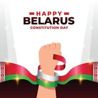 bielorrússia constituição dia Projeto ilustração coleção vetor
