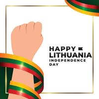 Lituânia independência dia Projeto ilustração coleção vetor