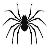 ai gerado aranha Preto silhueta vetor. vetor