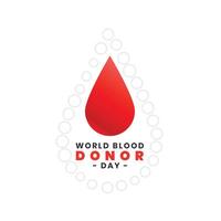 internacional sangue doador dia conceito poster vetor