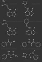 estrutural químico fórmulas do natural e sintético plantar hormônios citocinina gerado vetor