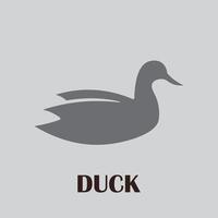 design de logotipo de pato vetor