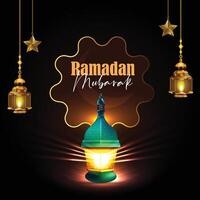 Ramadã kareem Mubarak islâmico mês vetor