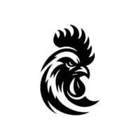 frango galo mascote logotipo silhueta versão vetor