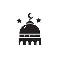 mesquita silhueta vetor Ramadhan kareem
