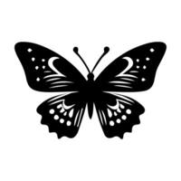 borboleta silhueta ícone. vetor ilustrações.