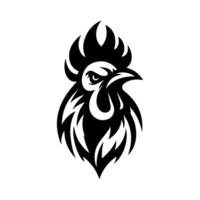 frango galo mascote logotipo silhueta versão vetor