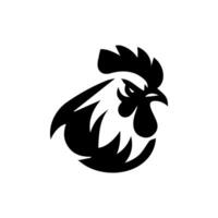 frango galo mascote logotipo silhueta versão vetor