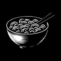 ramen Macarrão. vetor ilustração para mascote logotipo ou adesivoasiático japonês tradicional Comida cozinha. grampo arte, cardápio, poster, imprimir, bandeira